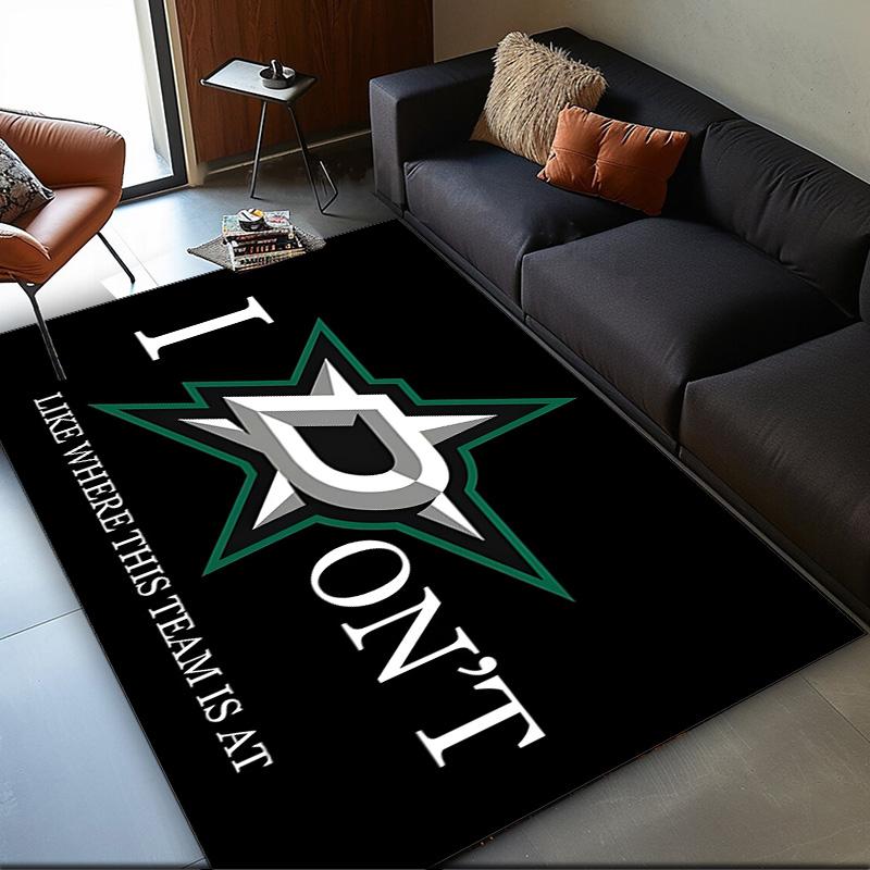 Dallas Stars Area Rug Suitable for Indoor And Outdoor,Carpets for Playroom, Homes, Offices, Living Rooms,Home Decor,Christmas Fan Gift