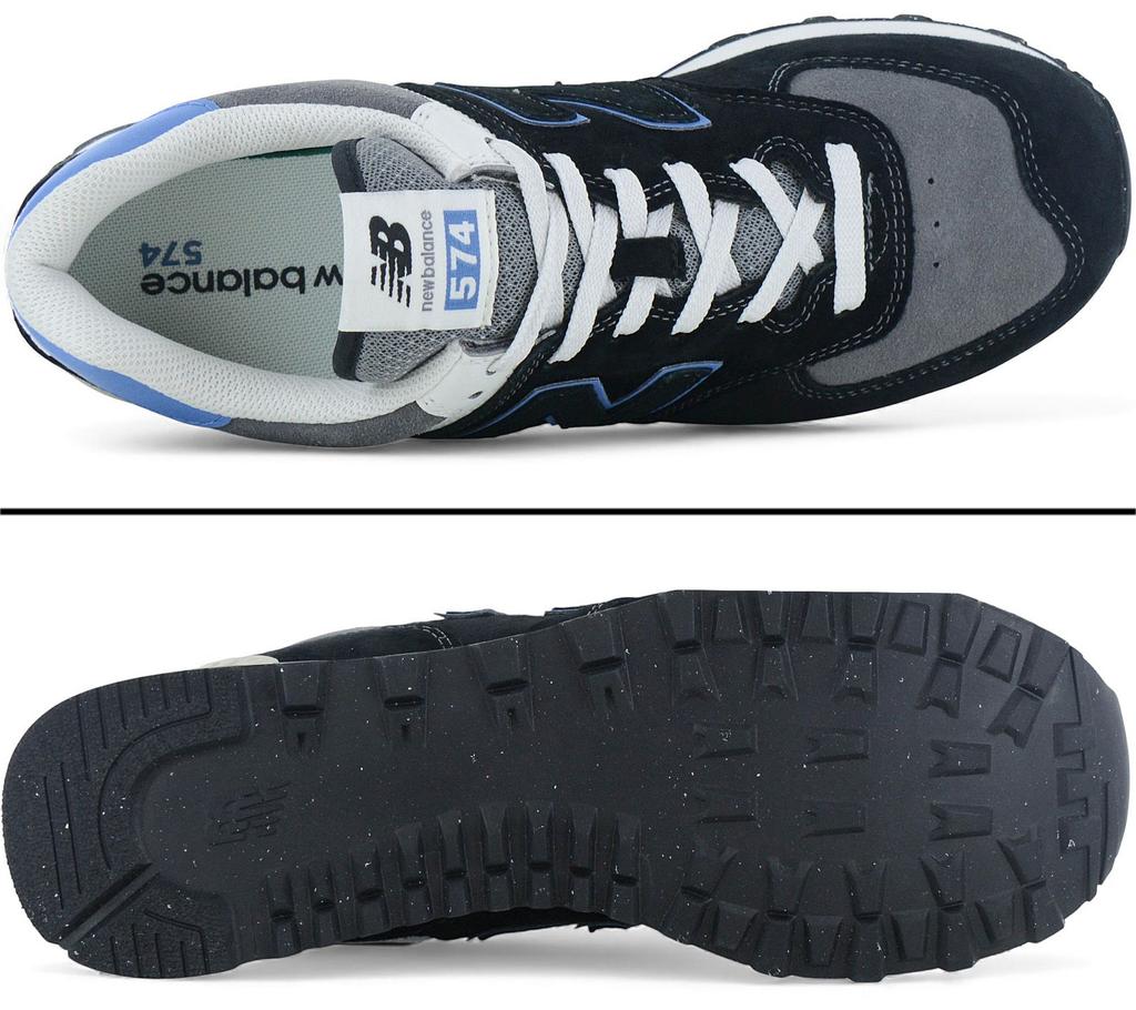New Balance Классические 574 - Мужские кроссовки обувь Черный U574QRB ОРИГИНАЛ
