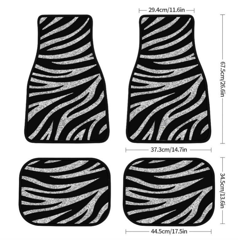 Автомобильные коврики для ног, универсальные коврики для ног в стиле бохо, комплект из 4 предметов, устойчивых к грязи, передние и задние коврики, автомобильные аксессуары