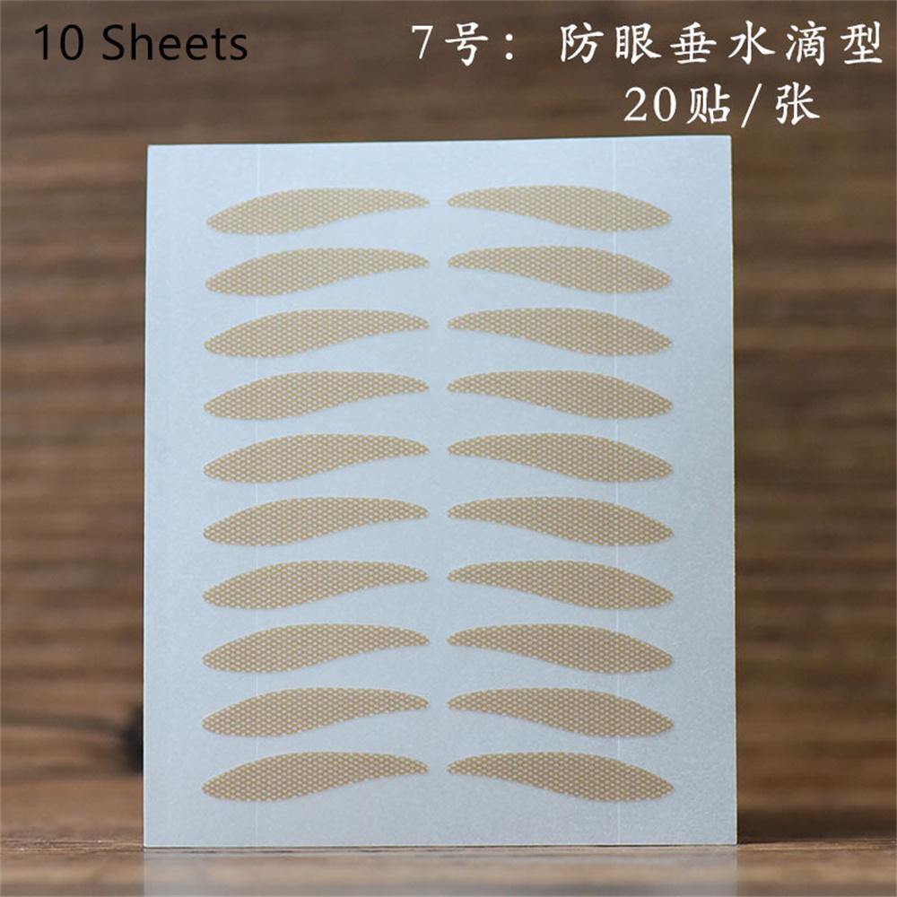 10sheet Gauze Lace Mesh Invisible Double Eyelid Sticker Waterproof Transparent Natural Self-adhesive Eyelid Tape Eye Makeup Tool