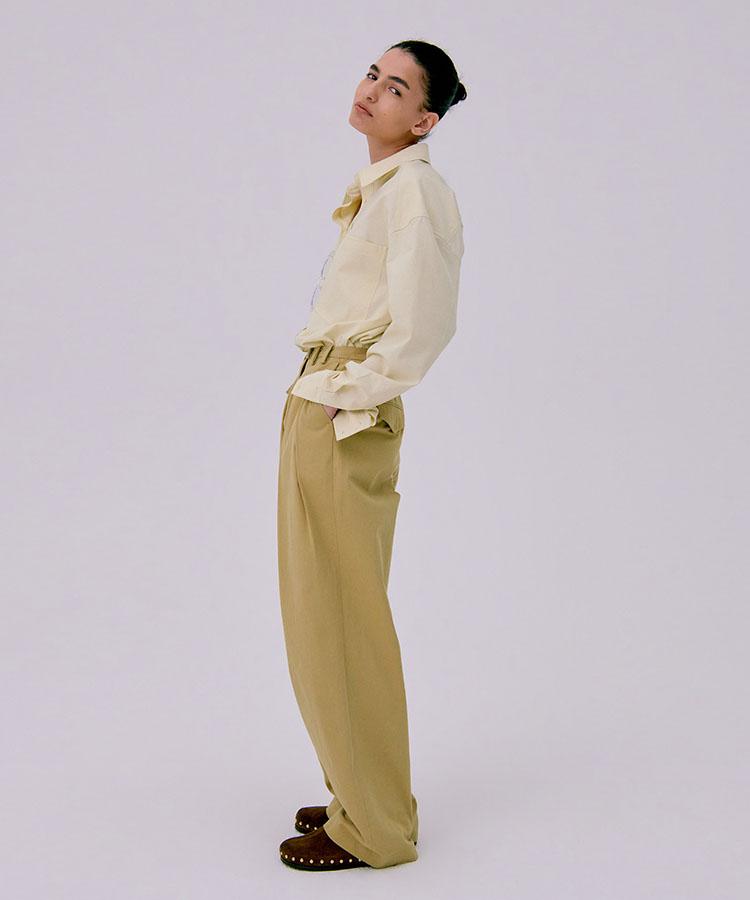 WNDERKAMMER 26 Zigzag Wide Pants_Beige(26 Zigzag Wide Pants_Beige
