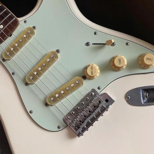 Звукосниматели Ogdni Alnico 5 для Strat, Одиночные звукосниматели для грифа/среднего/бриджа гитары, Кремовые, для электрогитар Strat и Squier (белый)