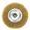 5-дюймовая проволочная щетка, колесо из чистой медной проволоки, круглая латунная щетка, колесо с мягкой проволочной щеткой для настольной шлифовальной машины, инструмент для полировки металла, удаления заусенцев
