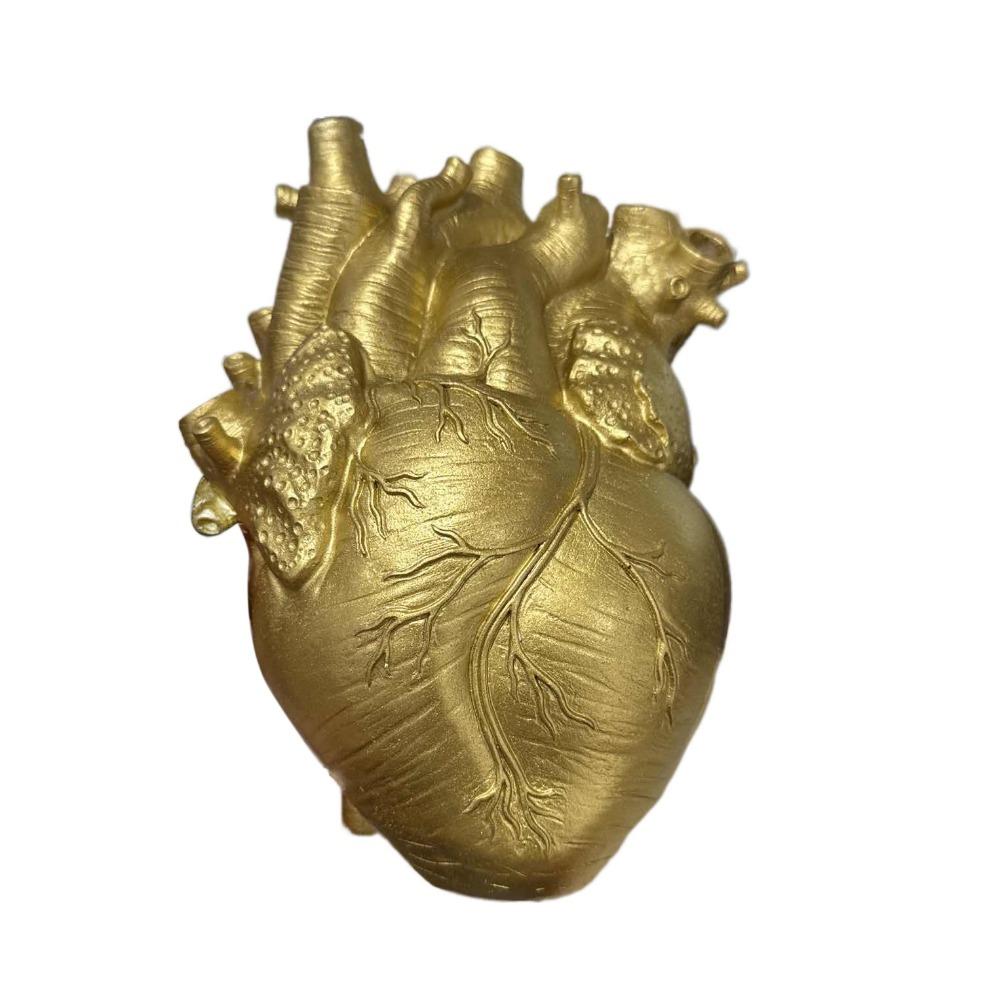 Anatomical Vase Resin Ornaments Art Style Flower Plant Container Heart Shape Flower Vase  Farmhouse