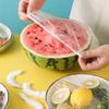 100 шт. одноразовые крышки для пищевых продуктов, пластиковая упаковка, эластичные крышки для пищевых продуктов для хранения фруктовых мисок, кухонная пленка для сохранения свежести еды