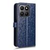 For Honor 400 Smart Wallet Case Dot Pattern Imprint PU Leather Phone Cover with Wrist Strap