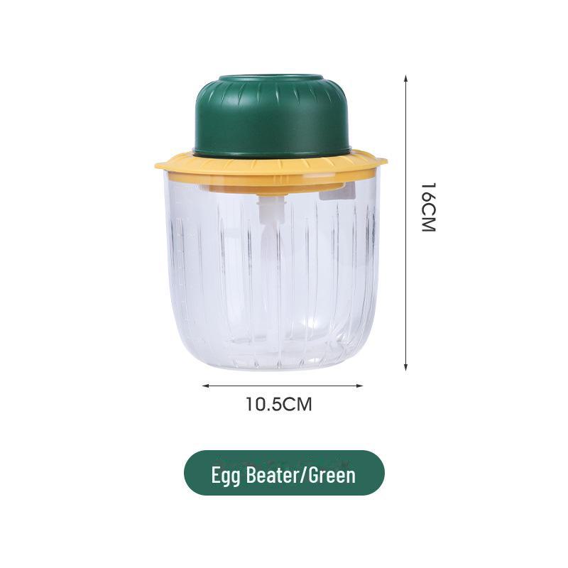 Беспроводной электрический венчик для взбивания яиц и чеснокодавилка: Многофункциональный, брызгозащищенный кухонный инструмент для взбивания, измельчения и выпечки.