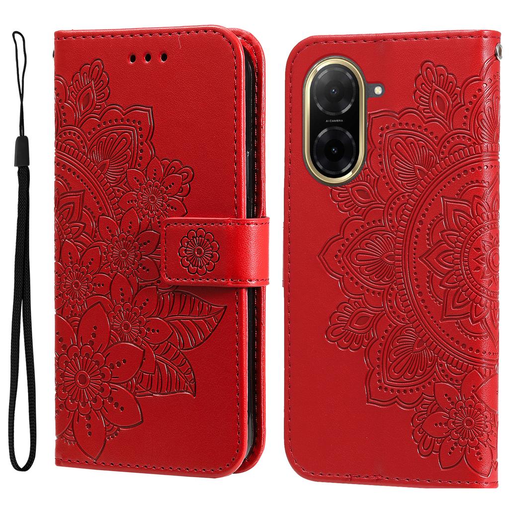 For Xiaomi Redmi A5 NFC (173.45*79.35*8.45mm) Case Floral Pattern PU Leather Wallet Stand Phone Cover