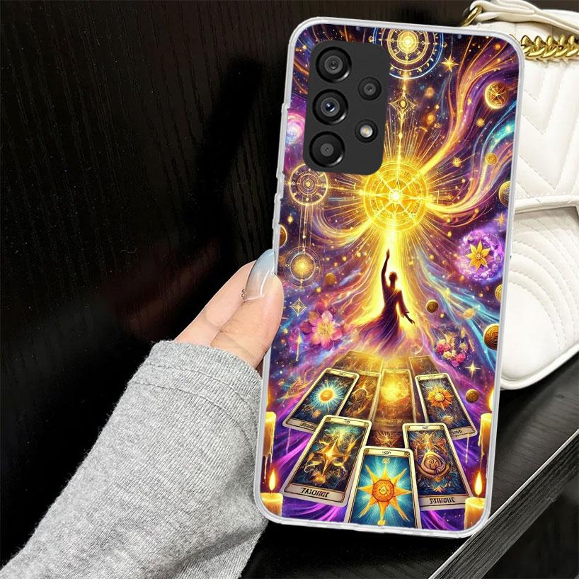 Чехол-кошелек для карт Таро «Ведьма» для Samsung Galaxy A52 A42 A32 A22 A12 A51 A50 A02S Чехол для телефона A41 A31 A21S A40 A30S A20E A10S A71