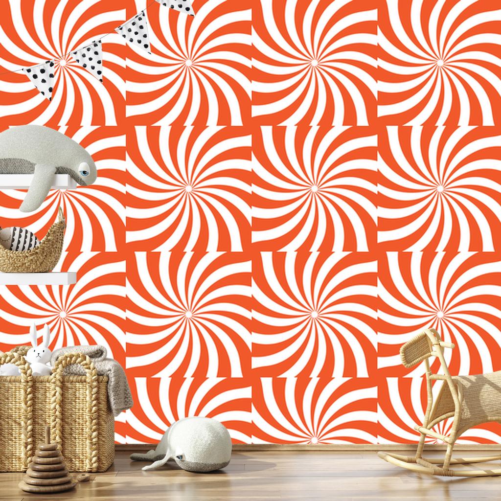 Peach and white hippie background wallpaper for living room and bedroom 50x1000