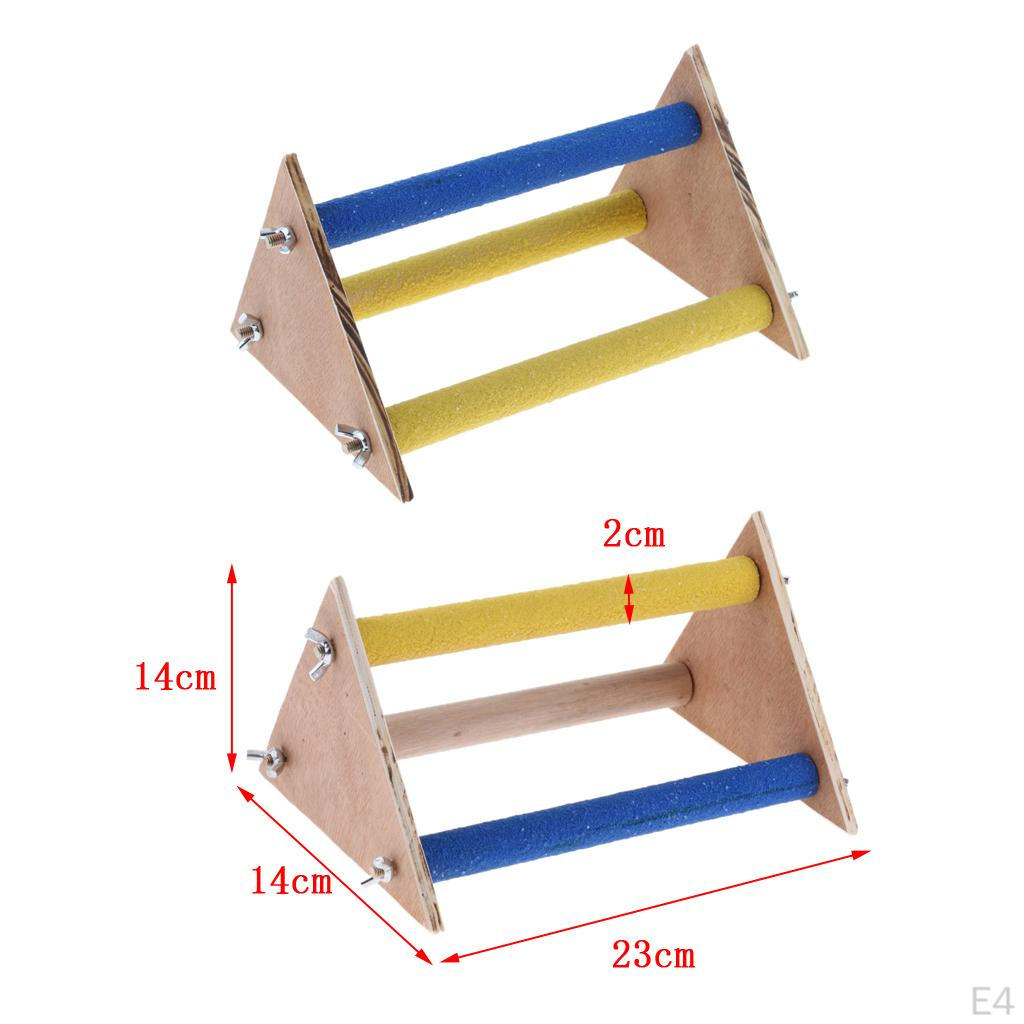 Попугай Птица Жердочка Стенд Игрушки Гимнастический Складной Деревянный Стол для Активностей Игровая Стойка