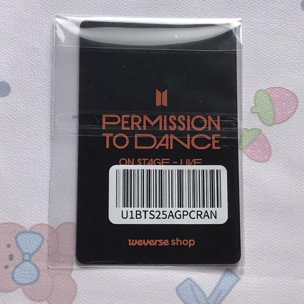 [USED] BTS P.T.D STAGE-SEOUL GLOBAL Purchase Exclusive Trading Card Yoongi