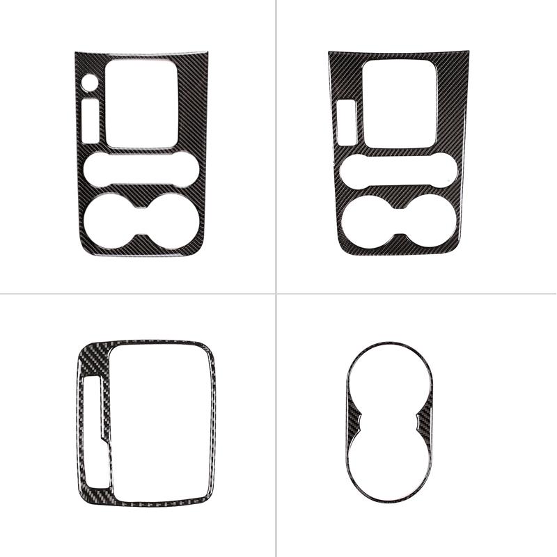 Автомобильный салон из углеродного волокна, центральный механизм управления, панель переключения передач, держатель стакана для воды, накладка для VW Touareg 2011-2015 2016 2017