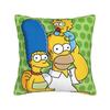 Pillow Cover Funny SSimpsons Green Polka Dot Family  Cute Funny Pillow Case For Sofa Couch Bed Living Room Pillowcases