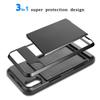 Hybrid Armor Case for iPhone 14 13 Pro Max Wallet Case Card Holder Shockproof Rubber Bumper Cover for iPhone 14 Plus Case