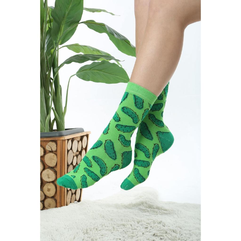 Набор из 6 носков с разноцветным узором «Фруктовая пицца»