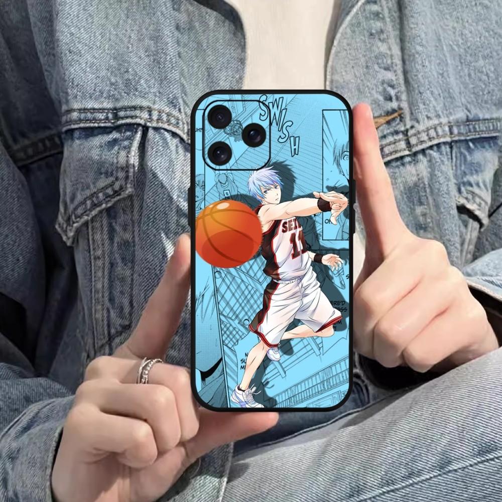 Чехол для телефона Bilibili Anime Kuroko Basketball для iPhone Mini 11 12 13 14 15 Pro XS Max X Plus SE XR, черный мягкий чехол