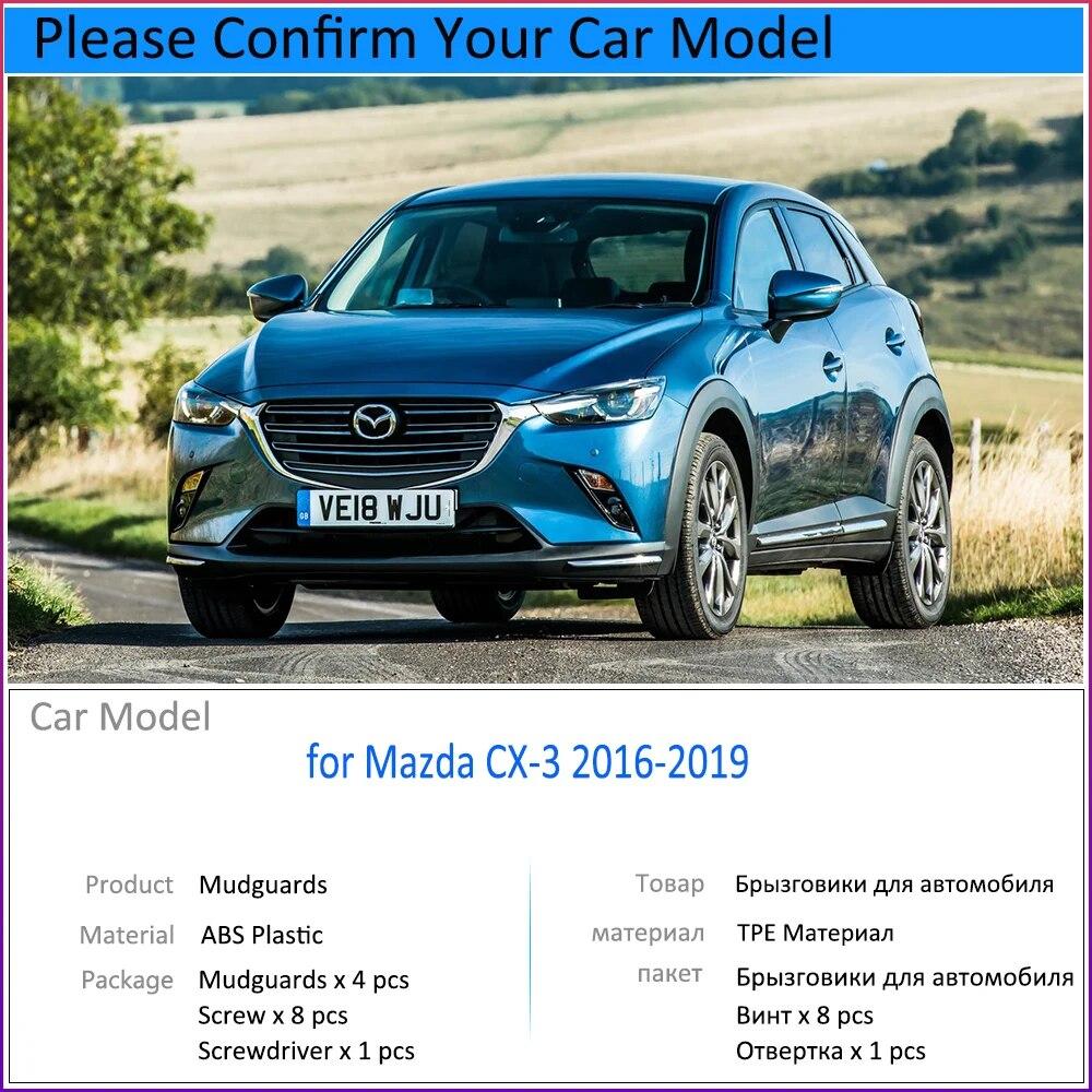 Mudguards Fit for Mazda CX-3 2016 2017 2018  CX3 CX 3 Car Accessories Mudflap Fender Auto Replacement Parts