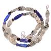 Natural Rutile Quartz Lapis Lazuli Iolite Gemstone Beads Necklace 17" UB-2823 UB-2823