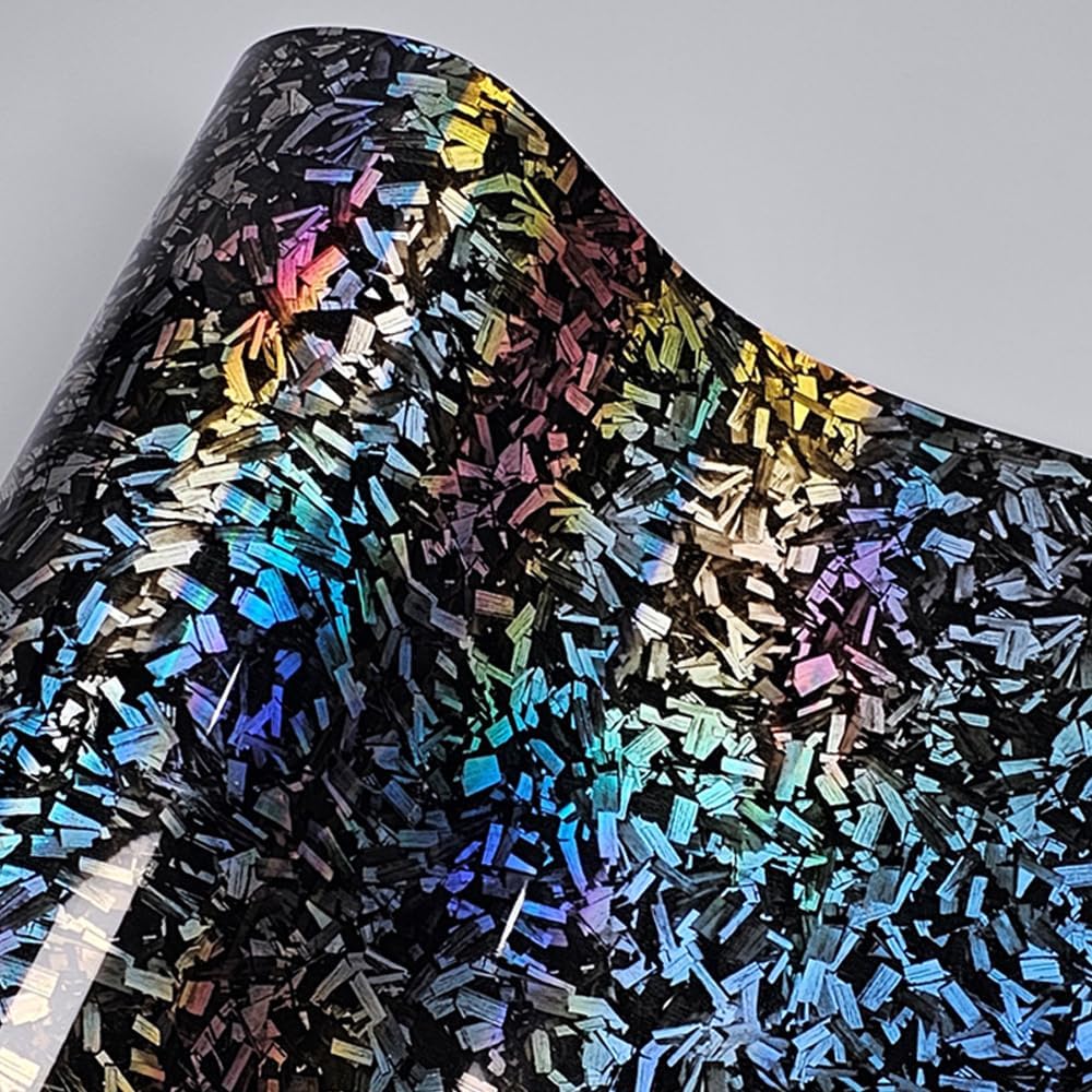 Хром Черный Кованый Глянцевый Углеродное Волокно Автомобильная Виниловая Пленка Рулон С Клеевым Слоем С Воздушными Каналами Декаль Лист DIY Декор