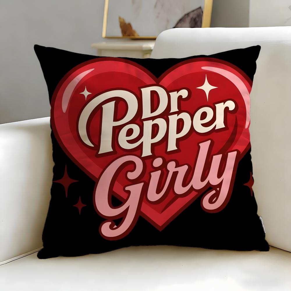 Классический бренд напитков Dr Pepper Наволочка Мягкая и Легко стирающаяся – Универсальная для Дивана, Кровати, Путешествий и Офиса