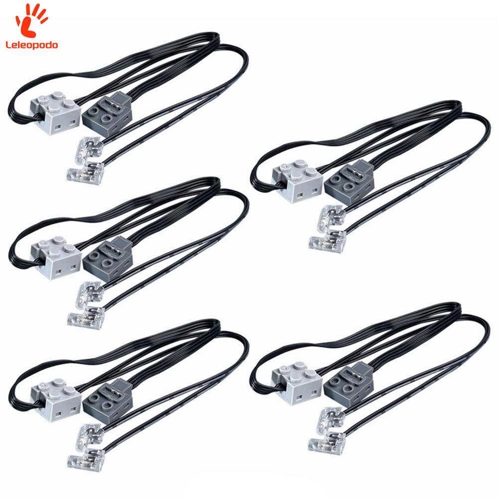 1/2/5/10Pcs New Moc Power Functions Parts Led Light Link Line Cable 8870 Car Train Model Light Modification Fit 61930 8293 Block