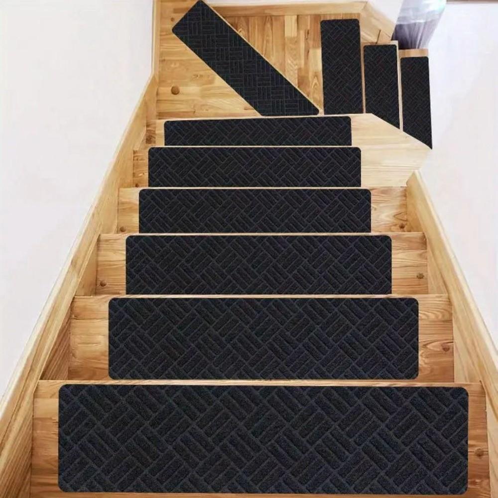 Self Adhesive Stair Treads Non Slip Stair Carpet Strips Reusable Stair Mats Rugs for Pet
