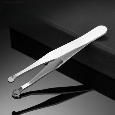 1 шт. Пинцет для стрижки волос в носу, Круглая головка, Многофункциональный, Водостойкий