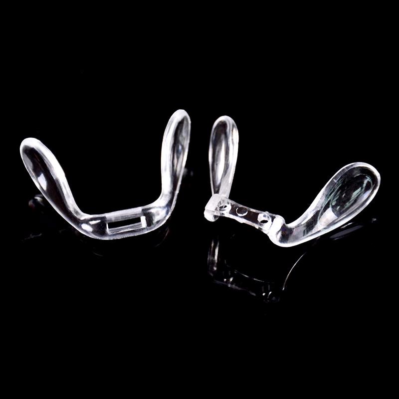 2Pcs Pvc Plastic Anti-Slip Stick On Nose Pads Eyeglass Sunglasses Eye Glasses