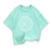 Children's  Fun Pattern Printed Summer Loose Round Neck Short Sleeve T-Shirt for  Old Boys and Girls Top
