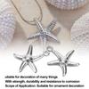 50pcs Stainless Steel Ocean Jewelry Hollow Double Sided Starfish Pendant  Jewelry Making