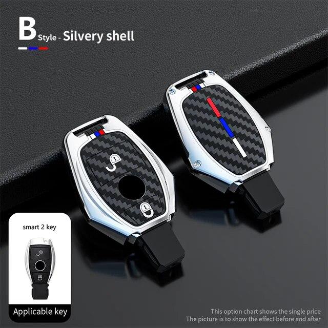 Чехол для дистанционного ключа автомобиля из цинкового сплава, брелок для Mercedes Benz ACES Class GLA CLA GLK GLC CLS W204 W463 W176 W251 W205 AMG