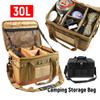 30 л органайзер для походной кухонной утвари, большая вместимость, сумка для хранения в багажнике автомобиля, складная многофункциональная, хозяйственные принадлежности для кемпинга