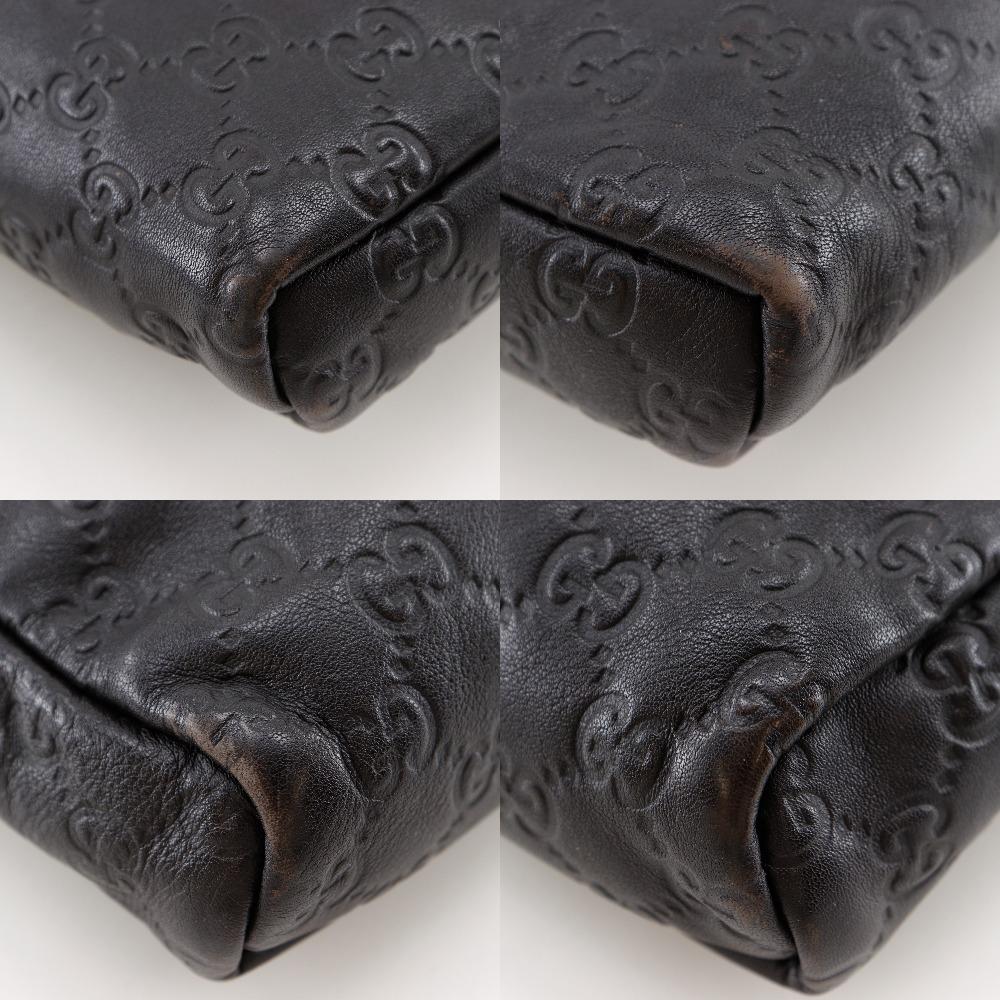 GUCCI GG Shoulder Bag 223666 Brown Sima leather unisex Used