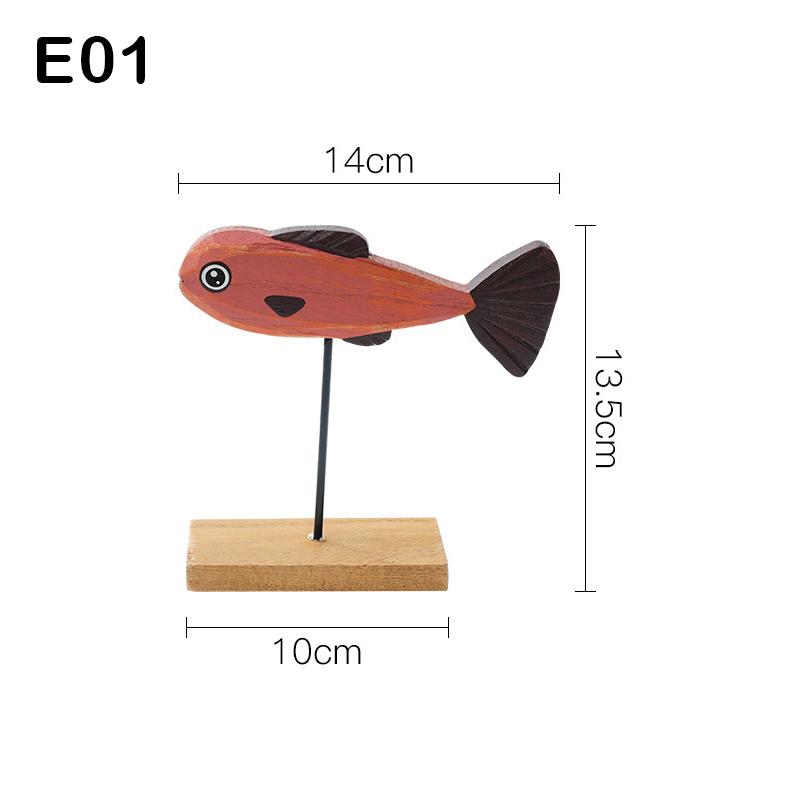 Красочные деревянные статуи рыб в средиземноморском скандинавском стиле, скульптуры рыб, украшения, шикарная гостиная, тумба под телевизор, домашний декор, поделки