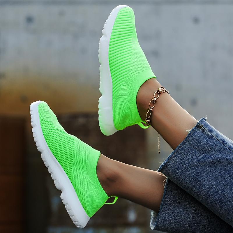 Shoes Women Comfortable Platform Soft Sole Sports Anti Slip Casual Mesh Shoes Outdoor Lightweight Tennis Slow Running Lazy Shoes