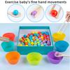 1 Set Arithmetic Math Toy Kit with Beads Blocks Chopsticks Spoons Silicone Bowl Number Learning Counting Color