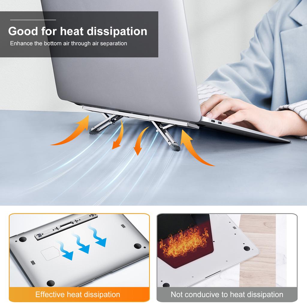 Вертикальная подставка для ноутбука Складная Охлаждающая Рассеивание тепла Для клавиатуры Ноутбука