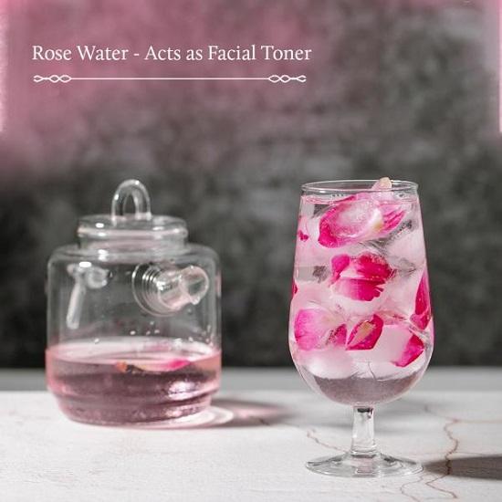 Тоник для лица Blue Nectar Pure Rose Water для сияющей кожи и сужения пор 100 мл