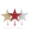 Five Pointed Star Iron Decoration, Tree Top Star Glitter, Vertical Five Pointed Star, Christmas Decoration Supplies