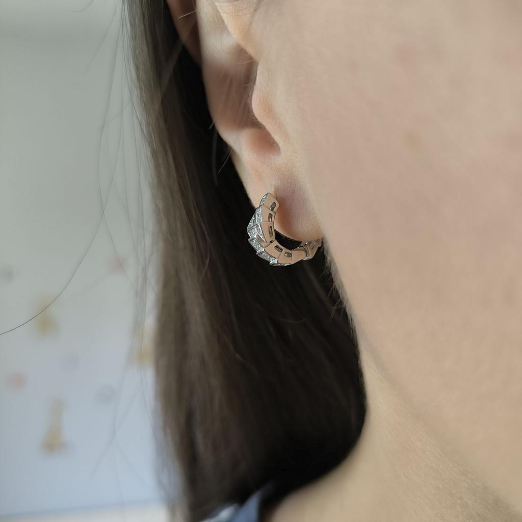 Серебряные серьги с фианитами (2190608)