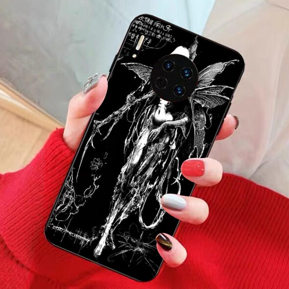 Gothic Girl Sculpture Retro Phone Case For Huawei Mate 10 20 30 40 50 lite pro Nova 3 3i 5 6 SE 7 pro 7SE