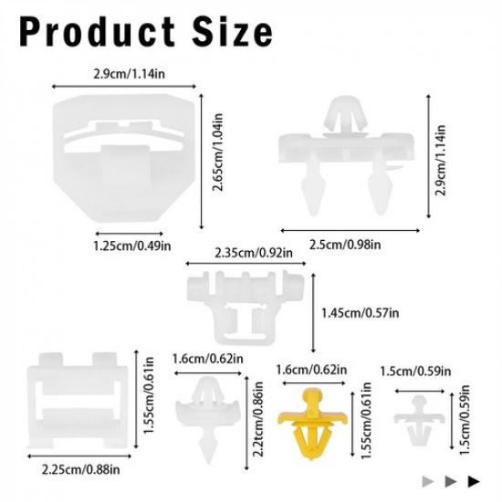 35pcs Car Body Side Trim Clips Kit for Mercedes-Benz 190 Series W201 190E 190D