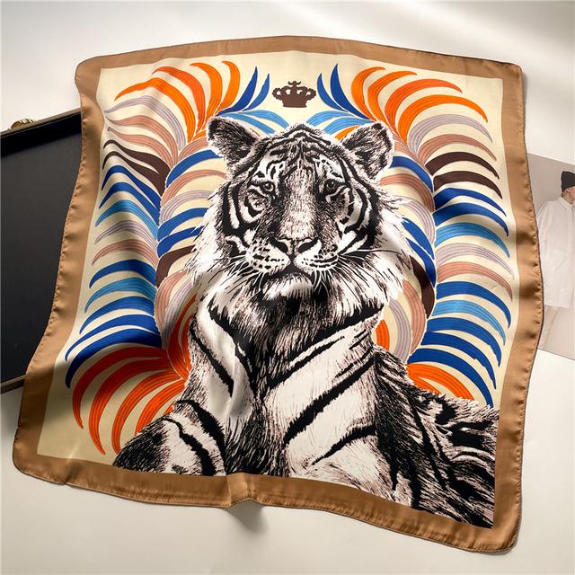 Шелковый квадратный шарф для женщин, шейный платок, женские повязки для волос, ленточная повязка на голову, роскошная шаль, атласный хиджаб, модные накидки, бандана