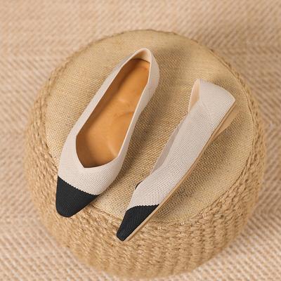 Новые экологичные и полезные для здоровья, модные и элегантные женские туфли с плоской подошвой, выполненные методом летающего плетения, с трехмерным 3D эффектом и амортизацией