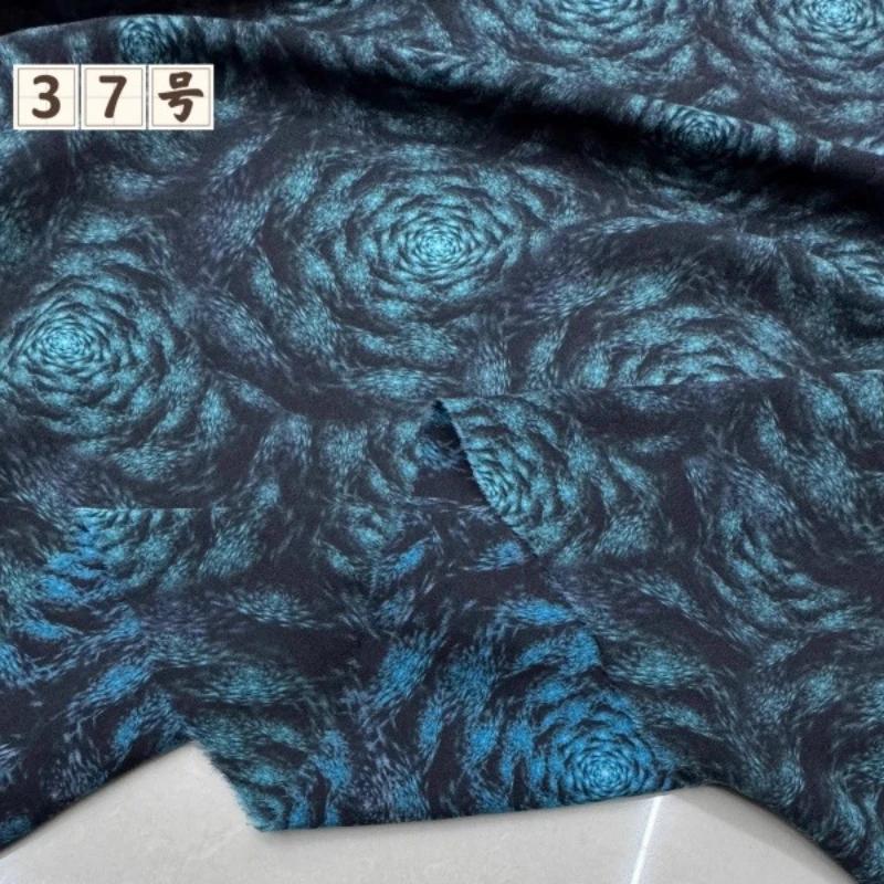 100x150cm Floral Printed Style Fabric Summer Silk Chiffon Fabric for Diy Sewing Soft Comfortable Dress Shirt Pajamas Pants