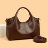 Fashion PU Leather Tote Bag Soft Texture Large Capacity Shoulder Bag Lightweight Ladies Handbag Women