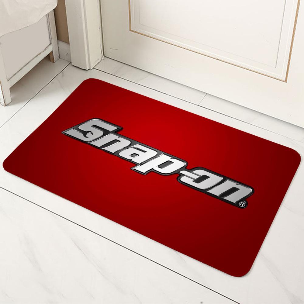 Snap-on TOOL TIPS Logo Carpet Mat Anti-Slip Backing Rug for Garage Auto Shop Home Decoration Tool Theme Oil Resistant Door Mat