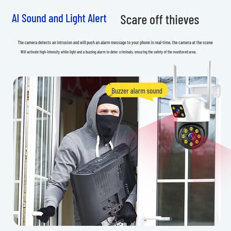 Newman AI Dual-Lens 360° Wireless Security Camera CN plug (adapter included)
