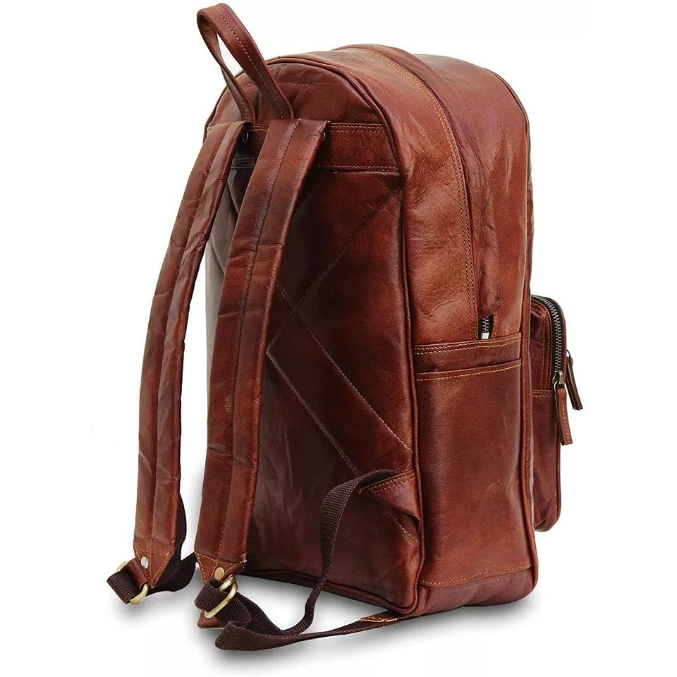 Unisex Leather Laptop Handmade Casual Backpack Messenger Travel Rucksack Vintage